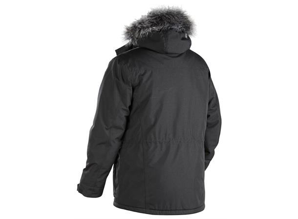 Blåkläder Vinterparkas m/fuskepelskrave Svart M