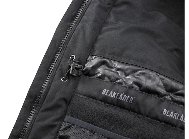 Blåkläder Vinterparkas m/fuskepelskrave Svart M