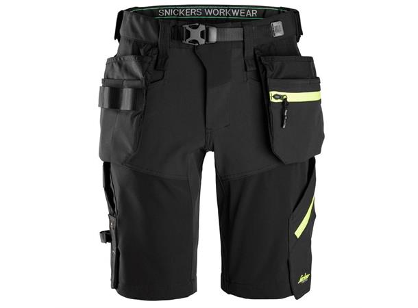 Snickers 6140 Håndverkshorts Svart C56