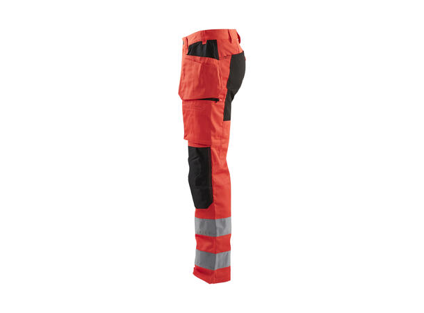 Blåkläder 1552 Håndverksbukse Varsel HiVis Rød C50