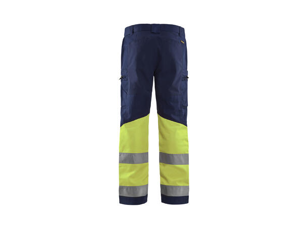 Blåkläder Bukse varsel stretch Marineblå/Gul C146