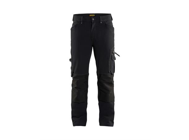 Blåkläder Håndverksbukse 4-veisstretch Svart, str.C146, modell X1900