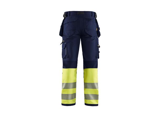 Blåkläder Varselbukse 4-veisstretch Marineblå/Gul, str.C146