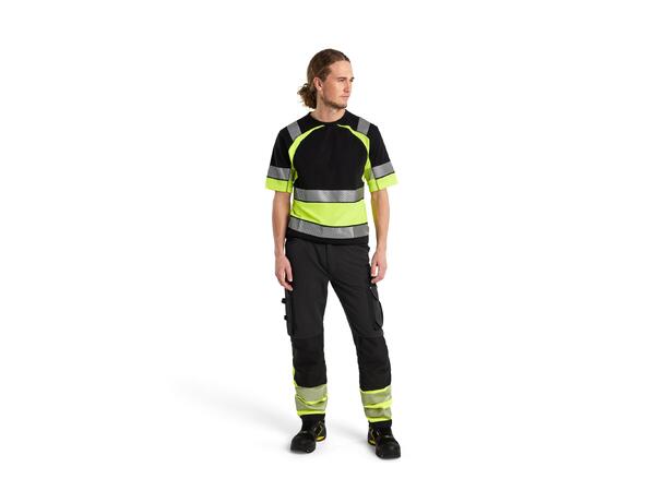 Blåkläder Varselbukse 4-veisstretch Svart/HiVis Gul C52