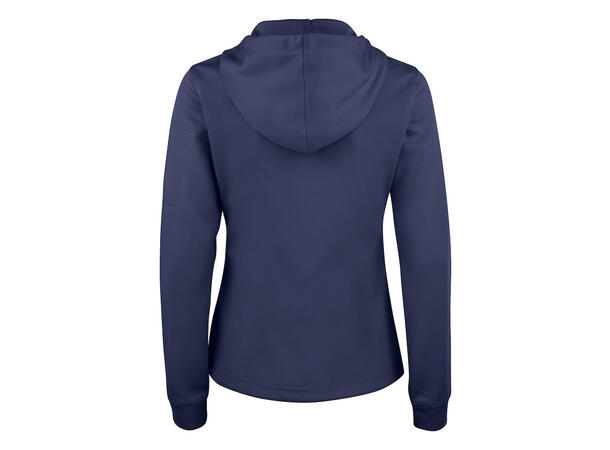 Clique Basic Active hood full zip DAME Marineblå XS