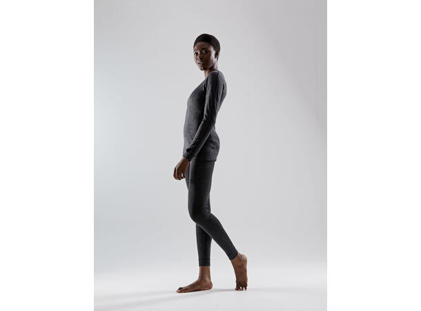 Craft Merino 180 Set W Black/Melange Svart/Grå, str. L