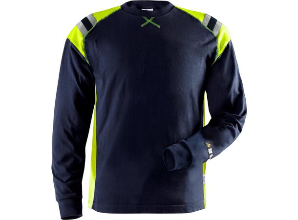 Fristads Flamestat langermet t-skjorte Marineblå XS