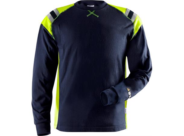 Fristads Flamestat langermet t-skjorte Marineblå XS