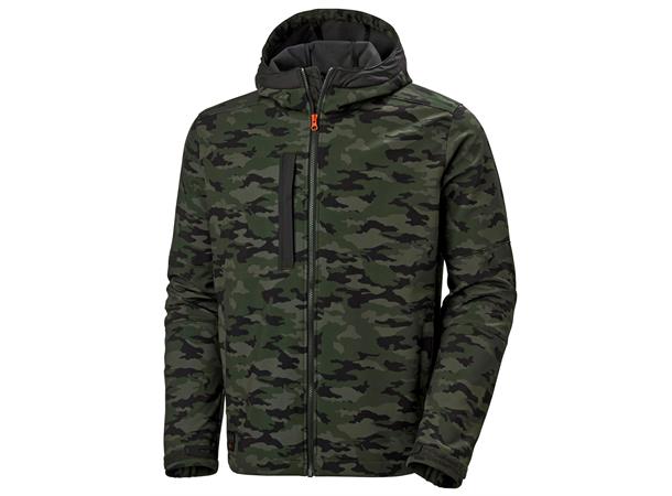 Helly Hansen Kensington Softshell jakke Camo, str.2XL med hette