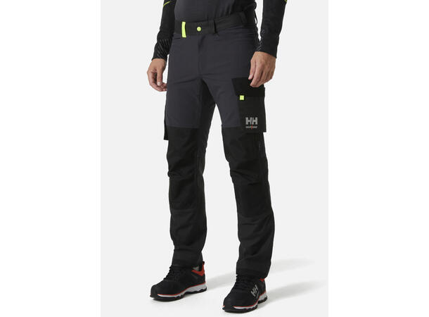 Helly Hansen Oxford 4x Arbeidsbukse Grå/Gul C44