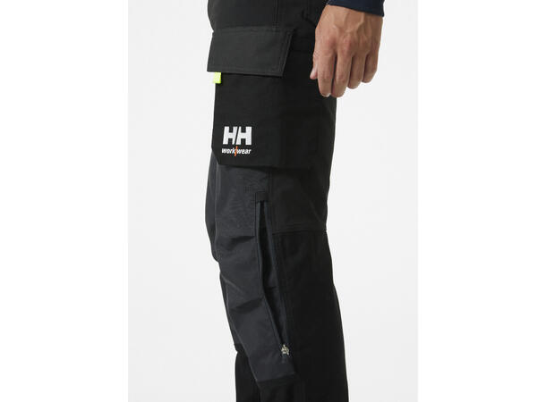 Helly Hansen Oxford 4x Arbeidsbukse Svart/Gul C44