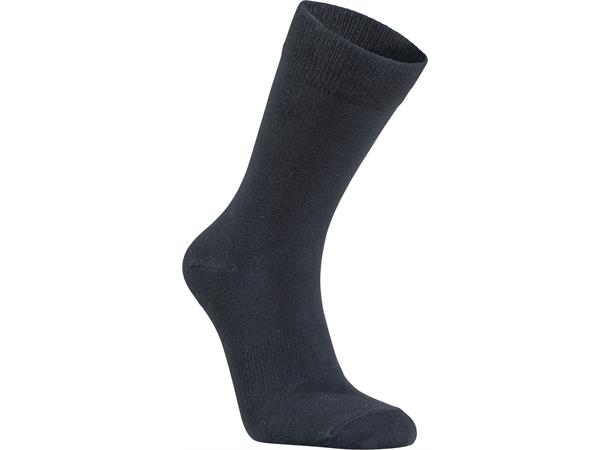 JH&F Sock 04 Solid Marineblå 40/42