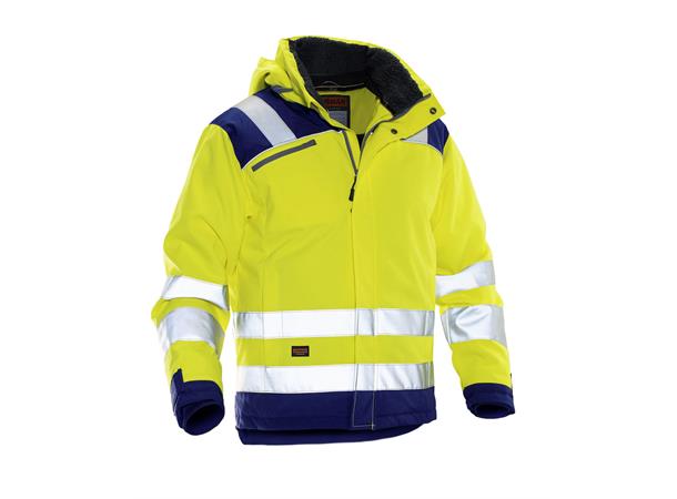 Jobman HiVis Vinterjakke HiVis Gul/Blå XL
