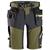 Snickers 6140 Håndverkshorts Grønn C46 