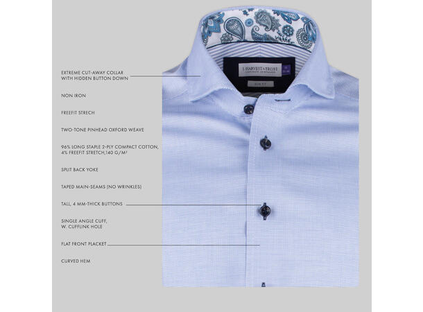 JH&Frost Purple Bow 145 Regular Fit Blå S