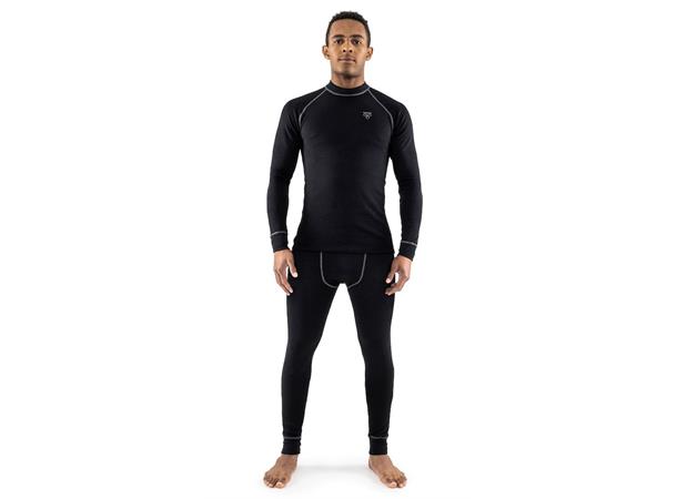 Termo Ullsett Round Neck + Long Johns H Svart L