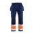 Blåkläder 1558 Håndverksbukse Varsel Marineblå/Oransje C156 