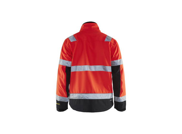 Blåkläder 4900 Softshelljakke Varsel HiVis Rød XXXL