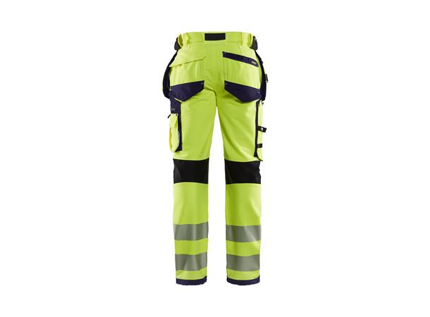 Blåkläder Varselbukse 4-veis stretch Gul/Marineblå, str.C144