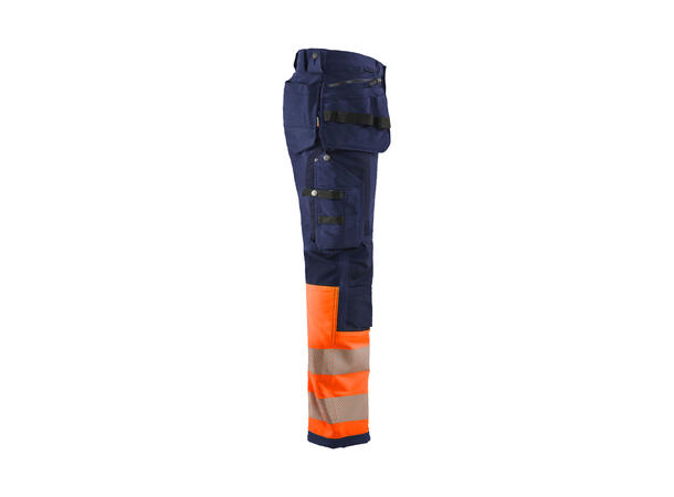 Blåkläder Varselbukse 4-veisstretch Marineblå/Oransje, str.C56