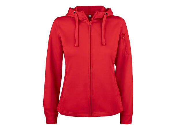 Clique Basic Active hood full zip DAME Rød XXL