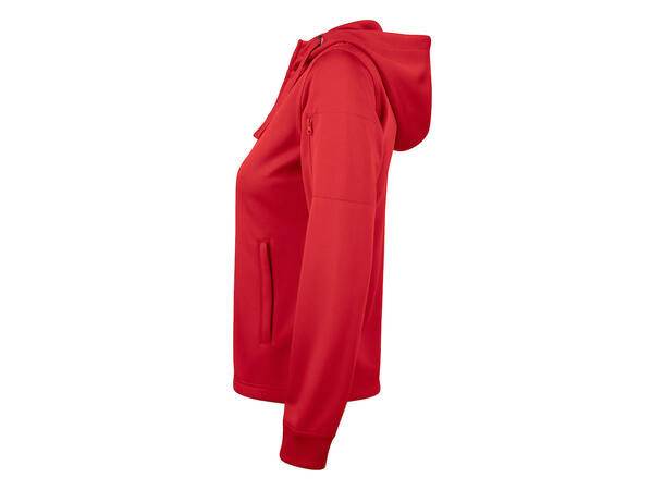 Clique Basic Active hood full zip DAME Rød XXL