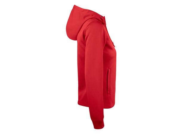 Clique Basic Active hood full zip DAME Rød XXL