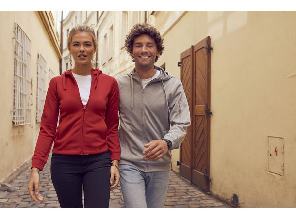 Clique Basic Active hood full zip DAME Rød XXL