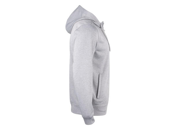 Clique Basic Active hood full zip Gråmelert XS