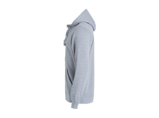 Clique Basic Full Zip Mens Gråmelert, str. L