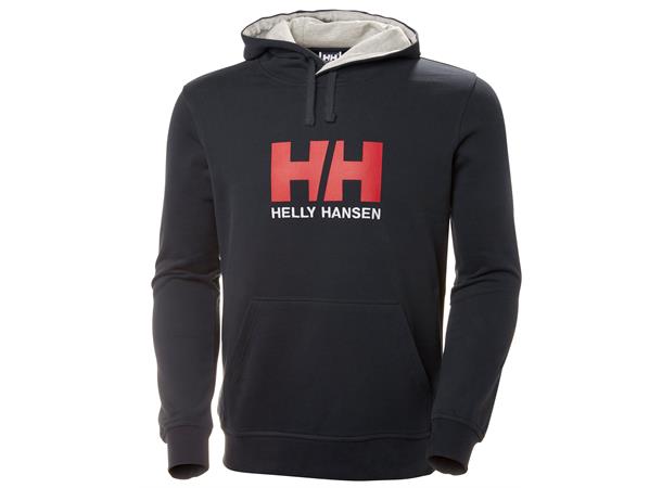 HH Logo Hoodie 597 Navy Xl Marineblå, str. XL