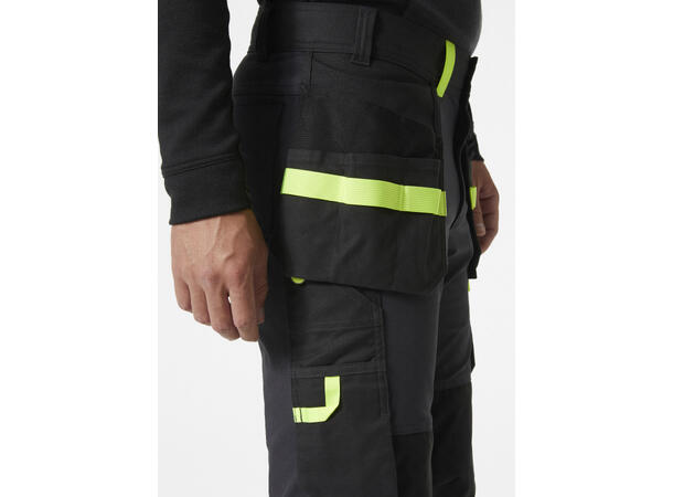 Helly Hansen Oxford 4X Håndverksbukse Grå/Gul D100