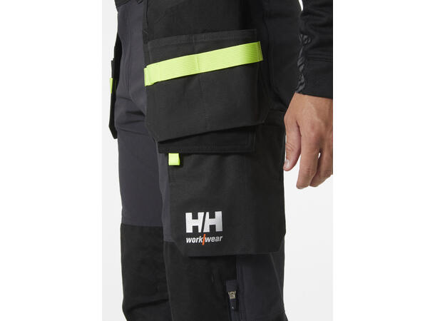 Helly Hansen Oxford 4X Håndverksbukse Grå/Gul D100