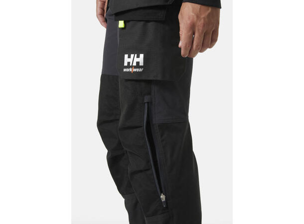 Helly Hansen Oxford 4X Håndverksbukse Grå/Gul D100