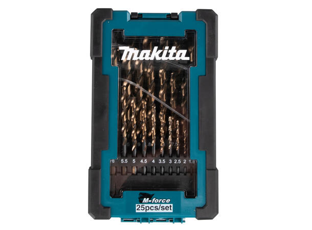 Makita Metalborsett M-Force D-67599 25 stk, 1,0 - 13 mm, Metall