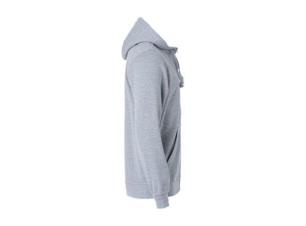 Clique Basic Full Zip Mens Gråmelert, str. XXL