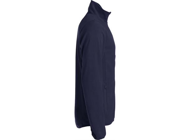 Clique Basic Micro Fleece Jacket Marineblå 4XL