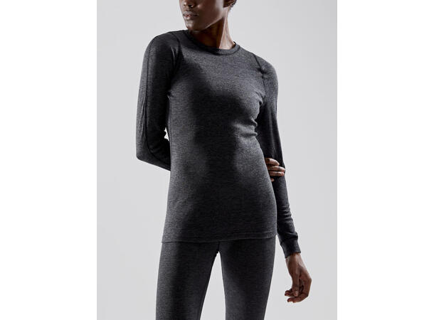 Craft Merino 180 Set W Black/Melange Svart/Grå, str. XL