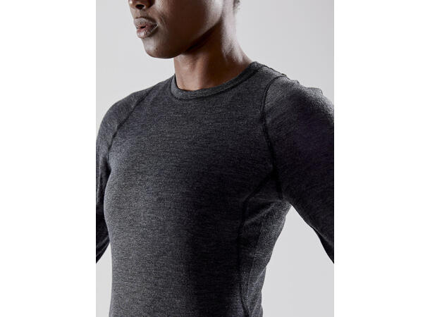 Craft Merino 180 Set W Black/Melange Svart/Grå, str. XL