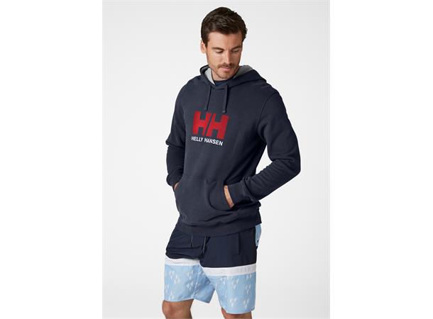 HH Logo Hoodie 597 Navy 2Xl Marineblå, str. 2XL