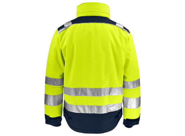 Jobman HiVis Vinterjakke HiVis Gul/Blå XXL