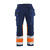 Blåkläder 1558 Håndverksbukse Varsel Marineblå/Oransje C54 
