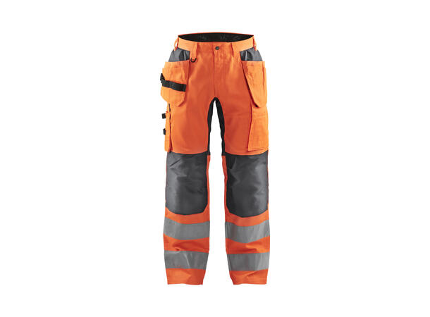 Blåkläder 1552 Håndverksbukse Varsel HiVis Oransje C148