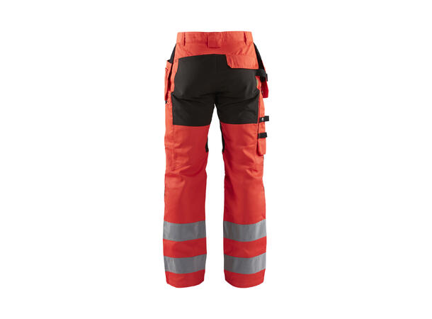 Blåkläder 1552 Håndverksbukse Varsel HiVis Rød C54