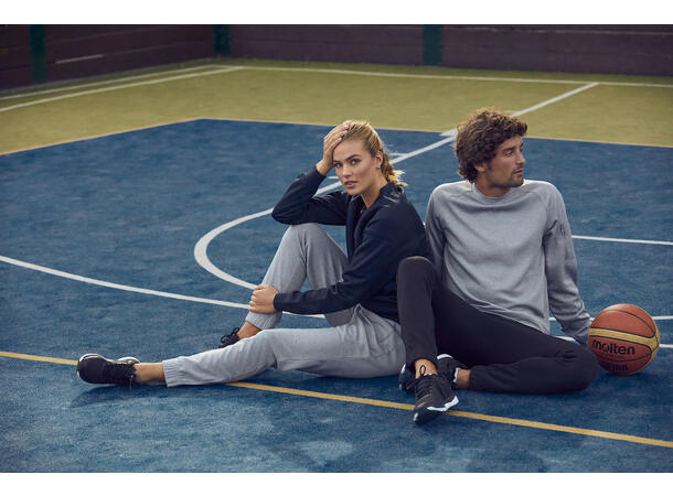 Clique Basic Active Roundneck Gråmelert XS