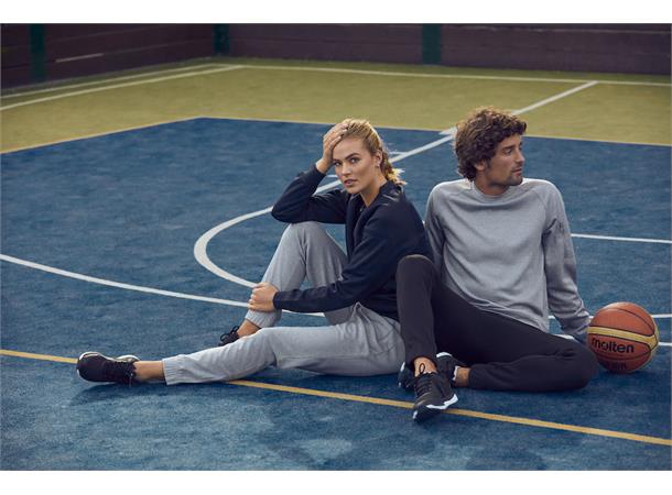 Clique Basic Active Roundneck Gråmelert XS