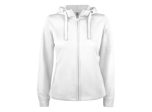 Clique Basic Active hood full zip DAME Hvit L