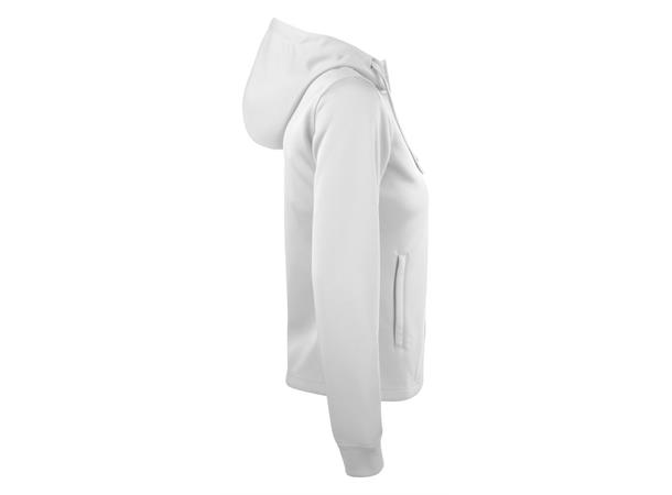 Clique Basic Active hood full zip DAME Hvit L
