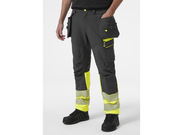 Helly Hansen ICU BRZ Construction KL.1 HiVis Gul/Grå C44