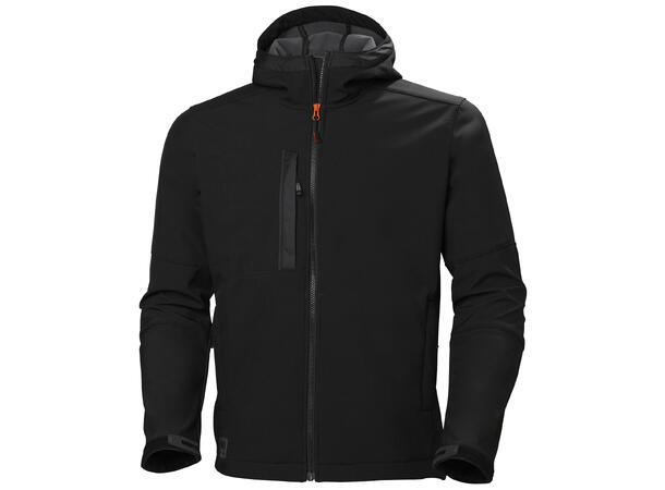 Helly Hansen Kensington Softshell jakke Svart, str.2XL med hette
